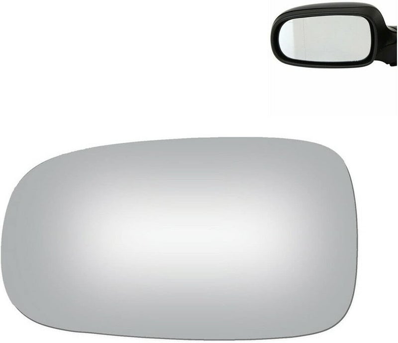 Adanz Mirror Glass fit for 2003-2011 Saab 9-3 2003-2009 Saab 9-5 2010-2011 Saab 9-3X Driver Left Side LH Non Heated With Adhesives - Image 2